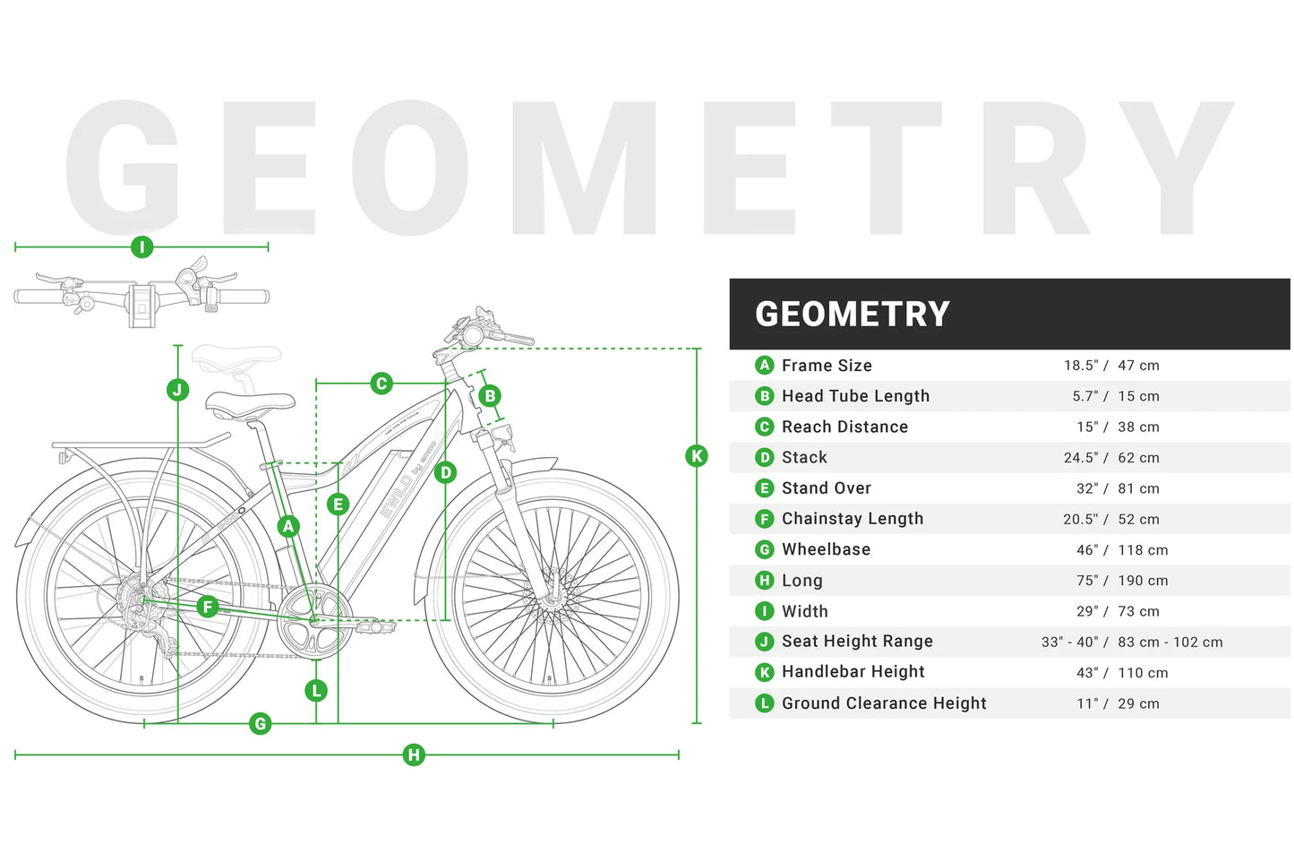 E-WILD C2 - All Terrain Fat Tire EBike