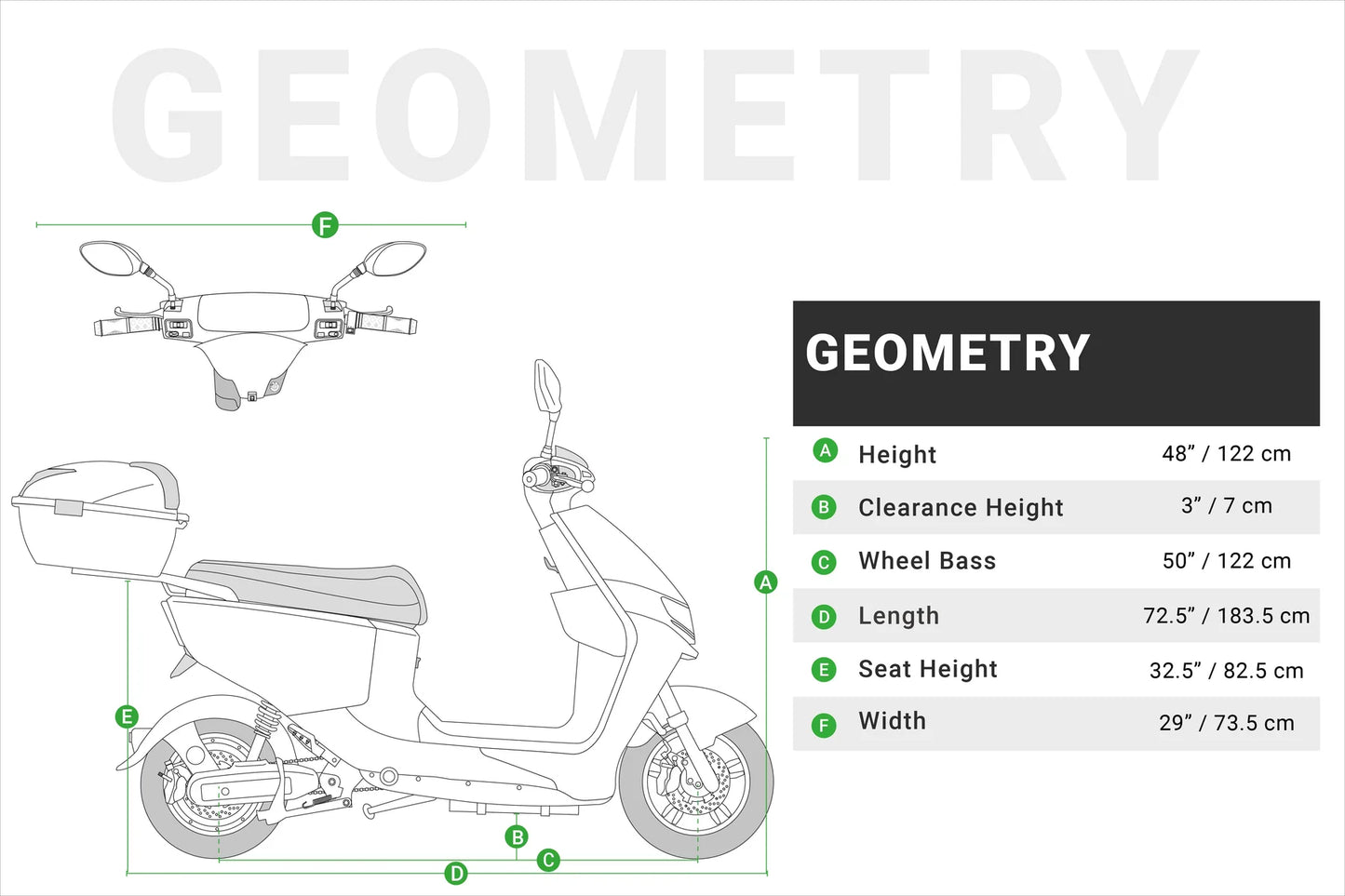 ZOOMI 72V Commuter Scooter Style eBike